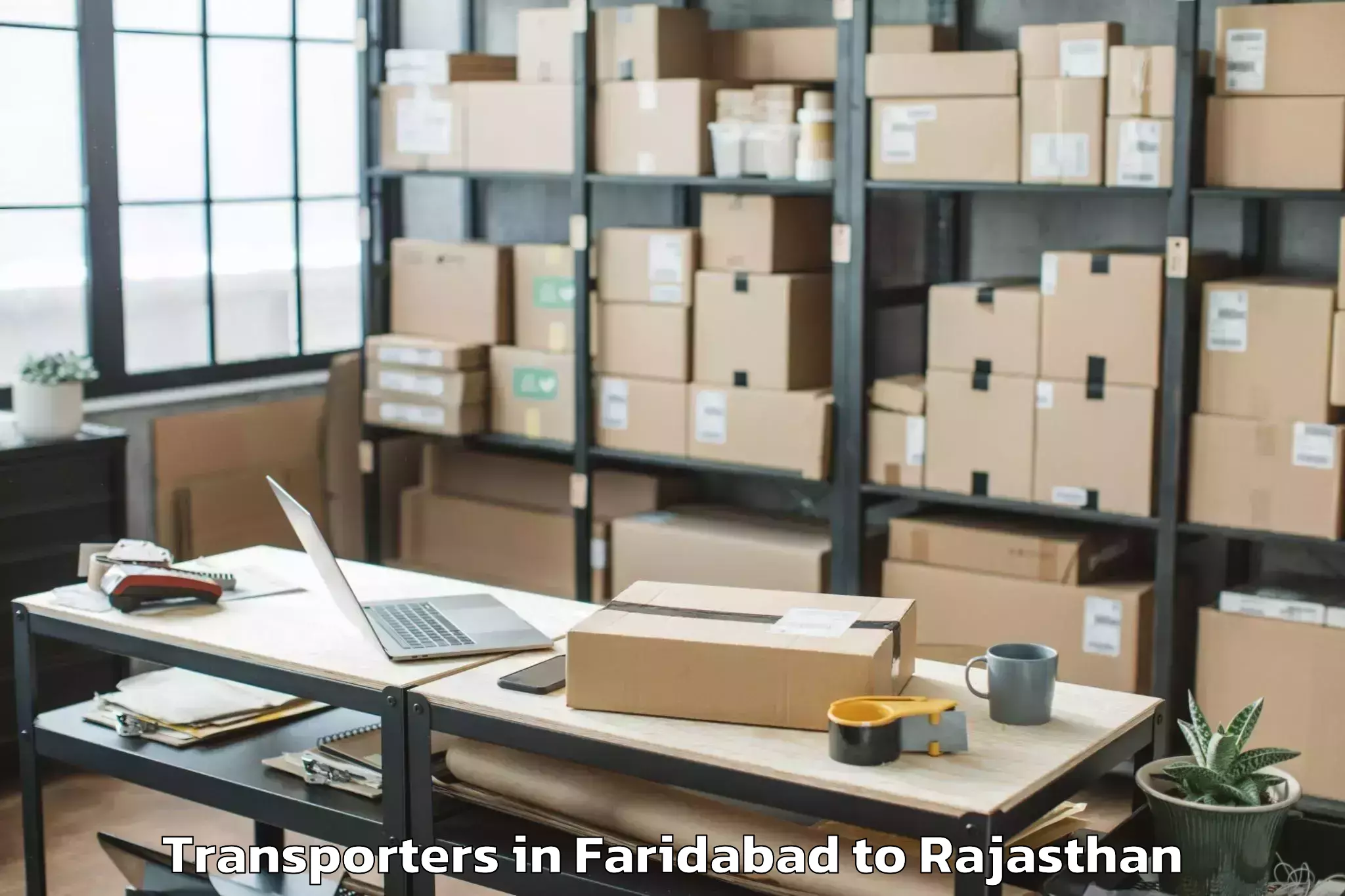 Discover Faridabad to Sheoganj Transporters